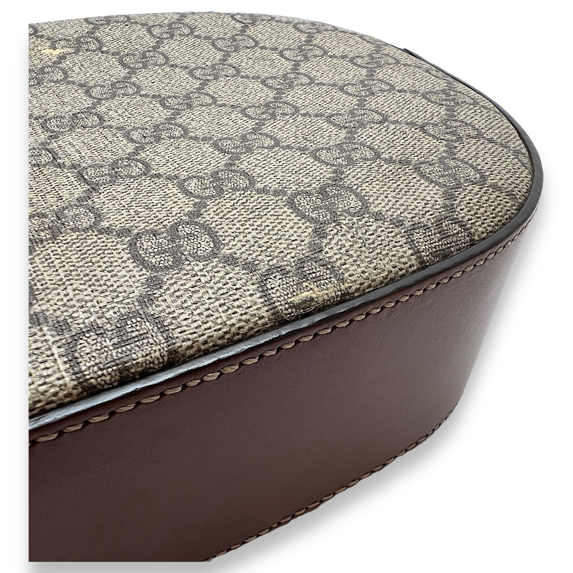 GG supreme Crossbody Bag Brown in Coated Canvas , Gold Hardware - Image 8