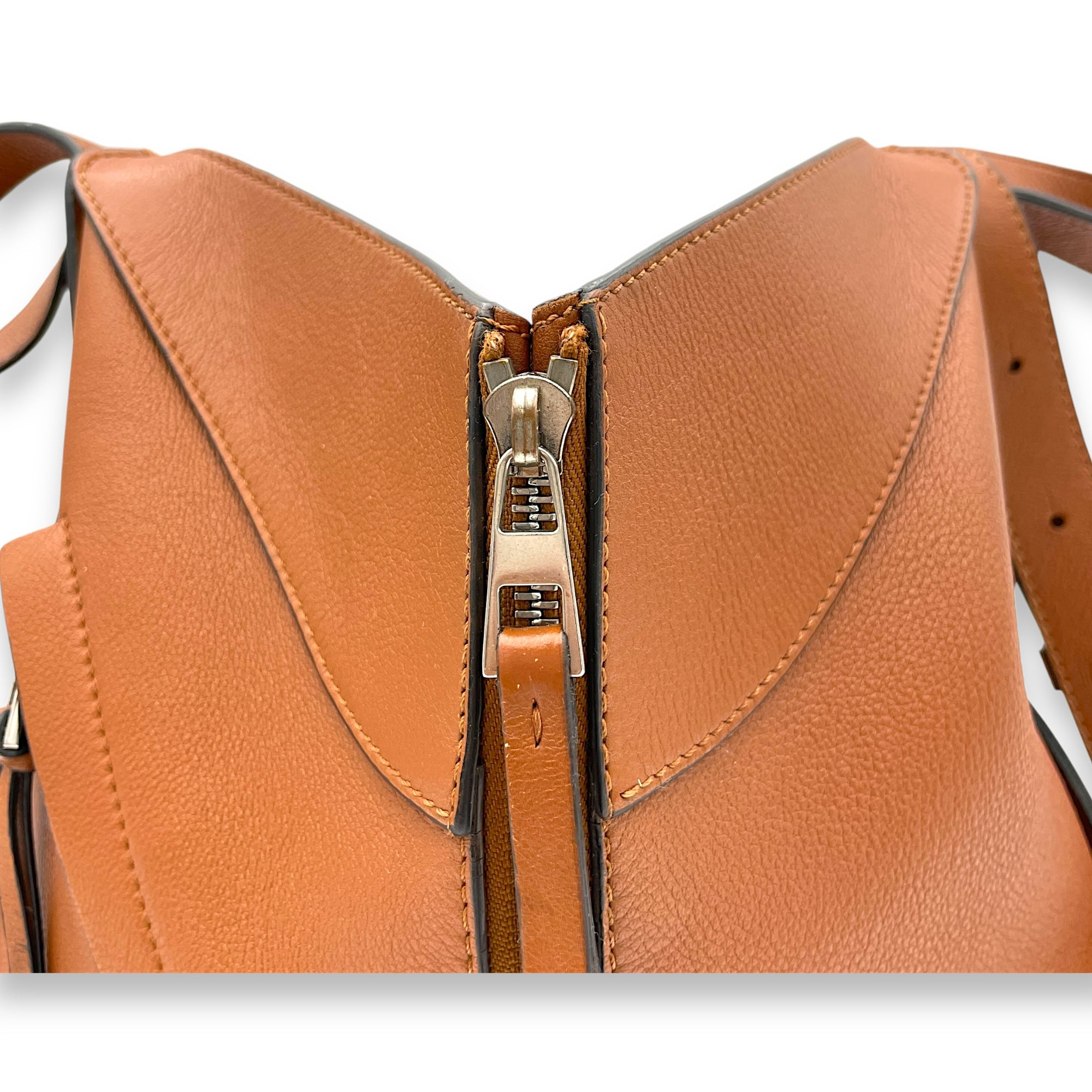 Hammock Small Brown Top Handle Bag in Calfskin, Silver hardware - Image 8