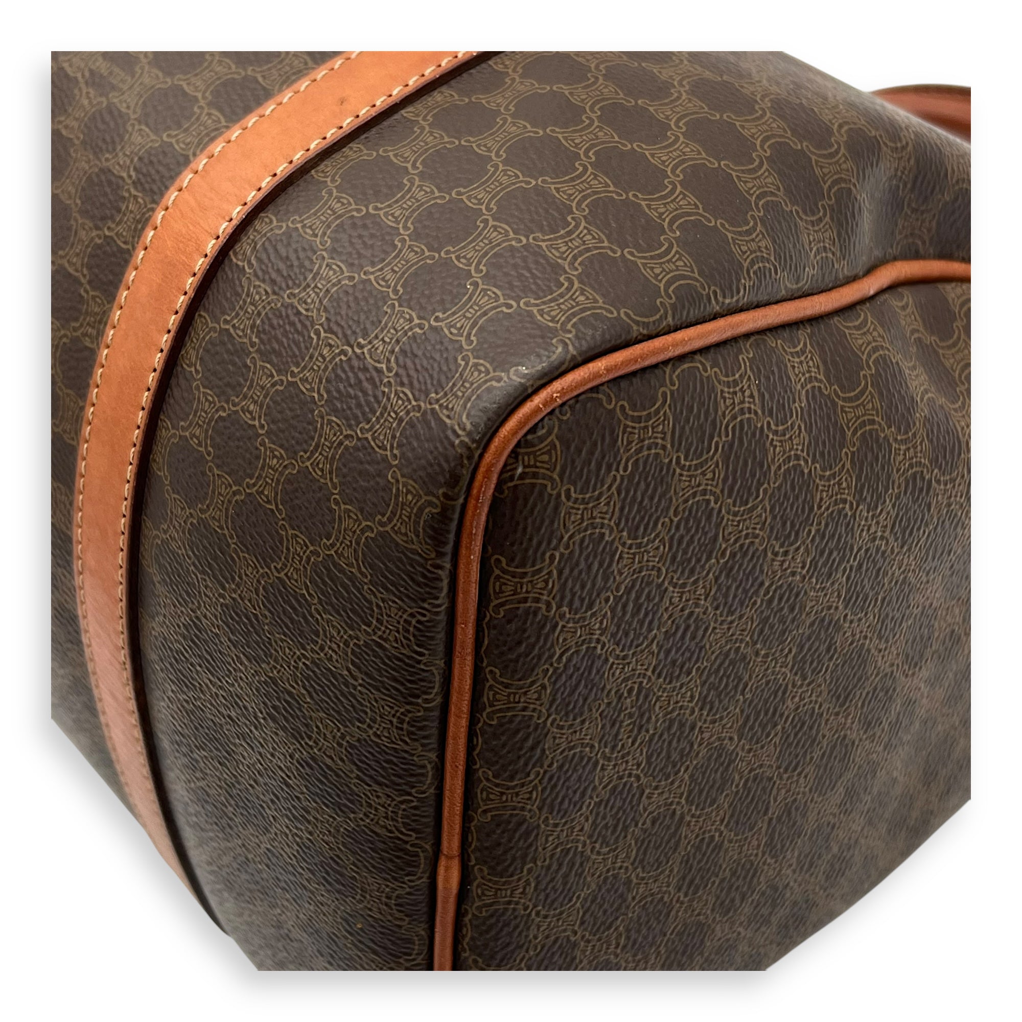 Macadam Top Handle Bag Brown in Calfskin, Gold hardware - Image 12