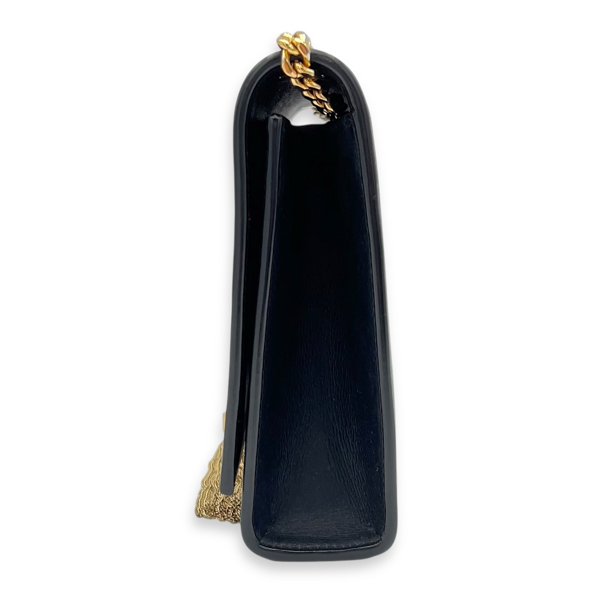 Kate Crossbody Bag Black in Calfskin, Gold hardware - Image 5
