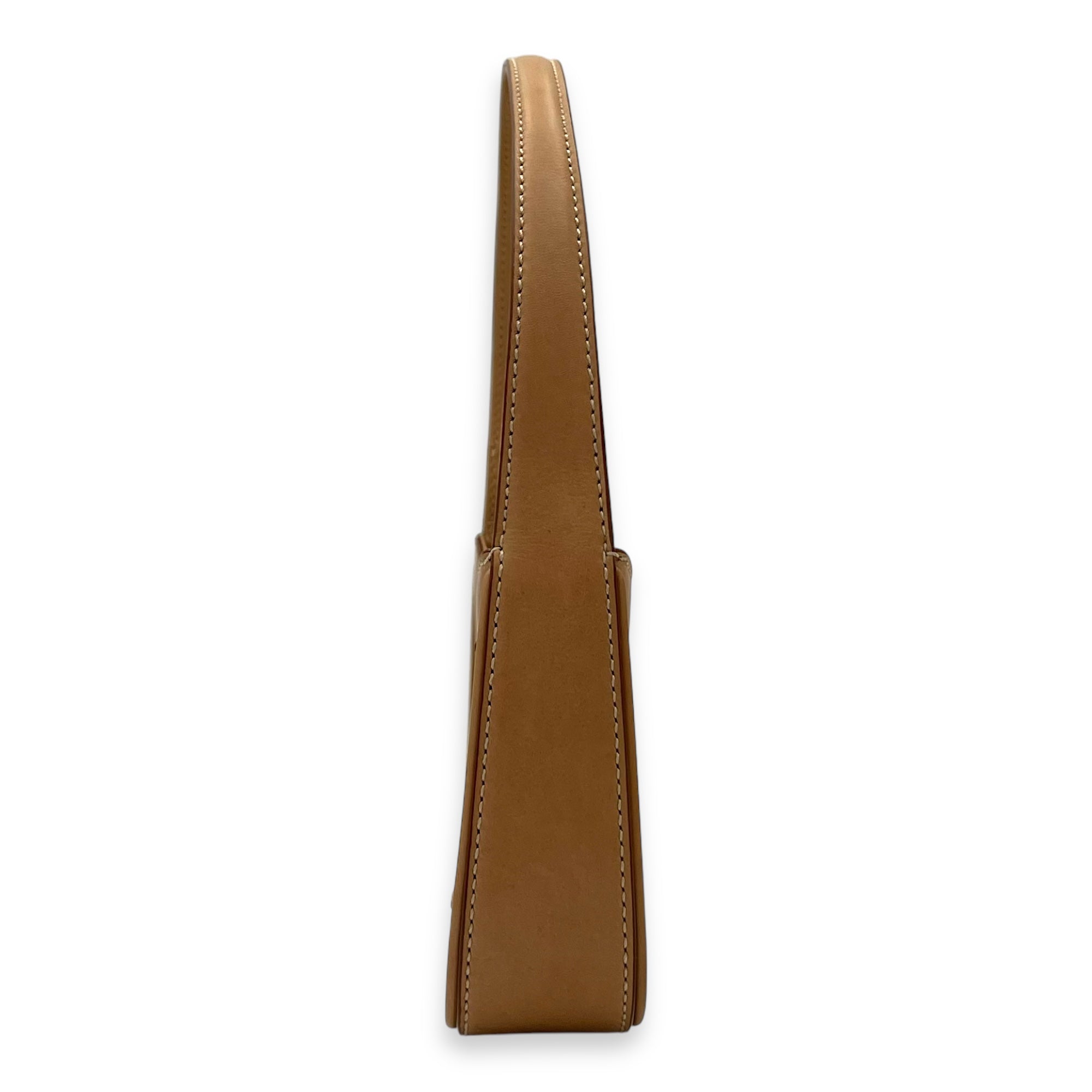 Le 5 A 7 Top Handle Bag Brown in Calfskin, Gold hardware - Image 5