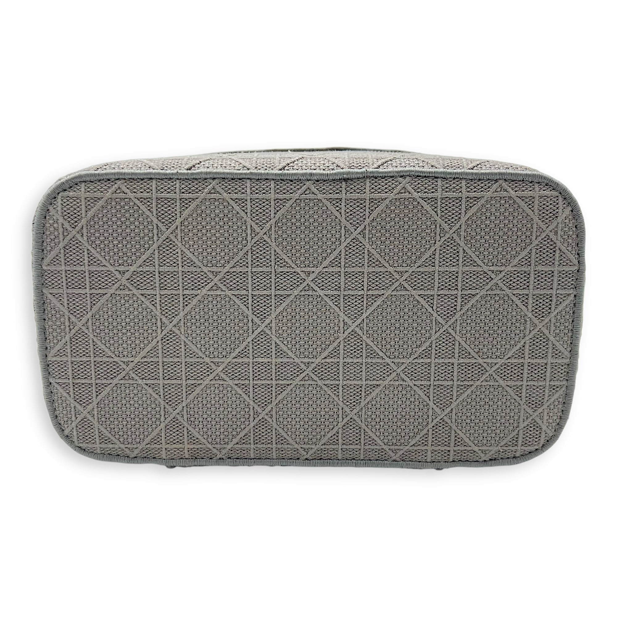 D-Lite Vanity Top Handle Bag Grey in Canvas, Silver hardware - Image 6