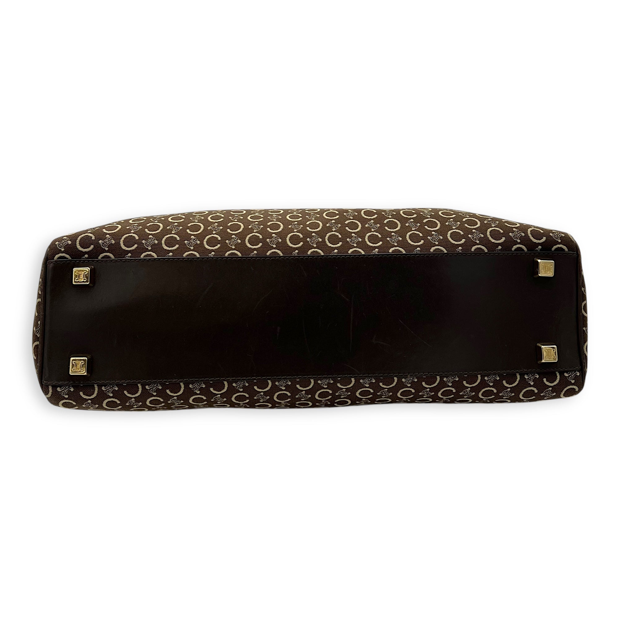 Macadam Brown Tote Bag in Canvas, Gold hardware - Image 6