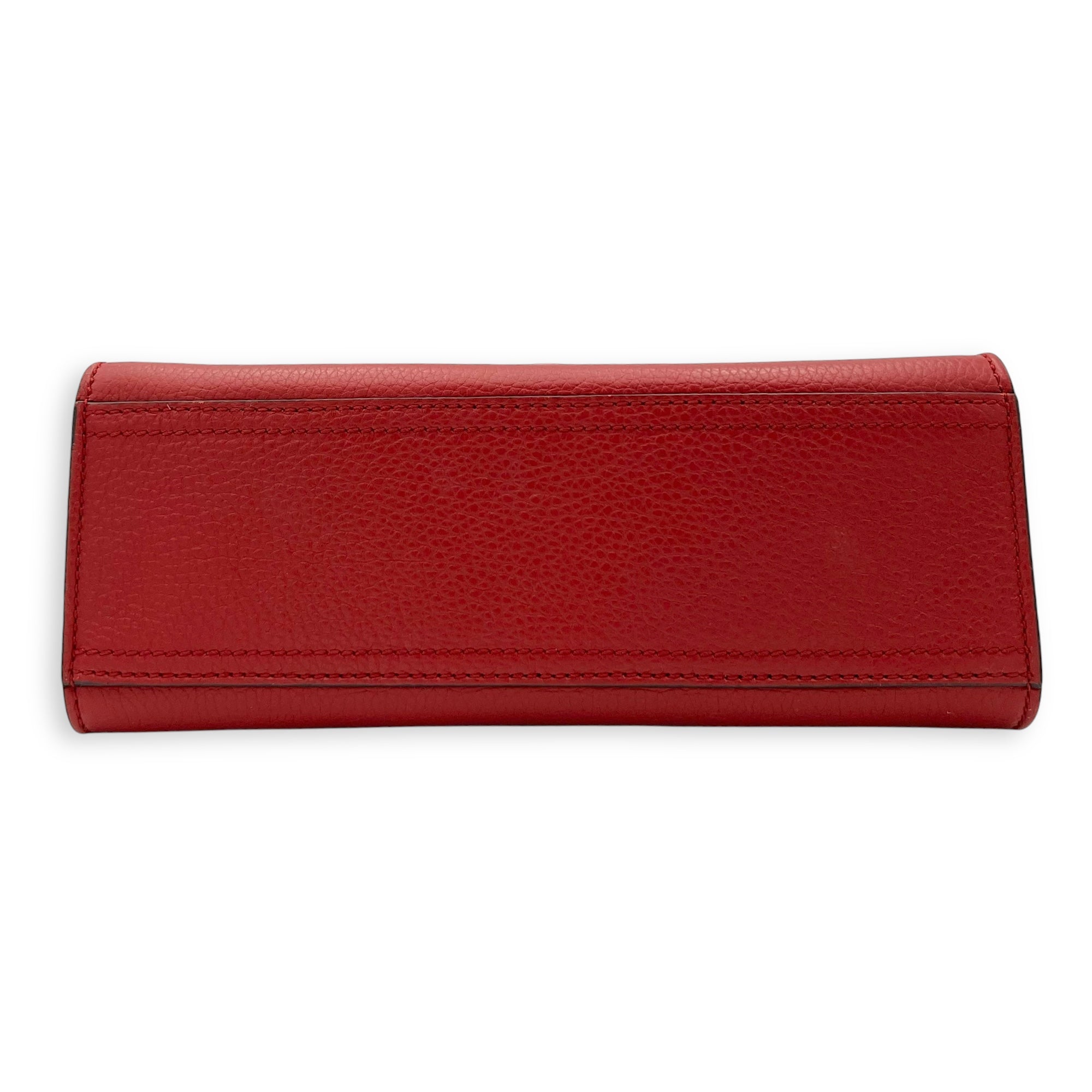 GG Marmont Top Handle Bag Red in Calfskin, Gold hardware - Image 6