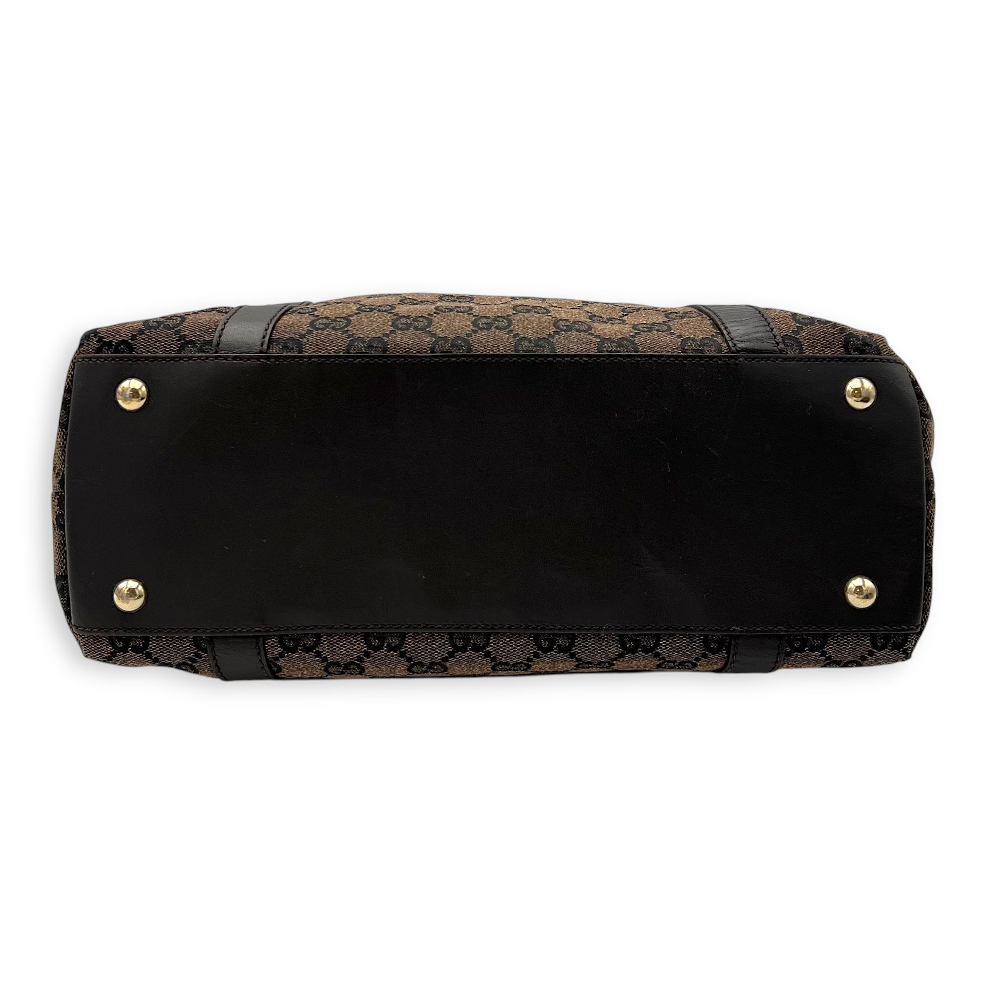 GG Shoulder Bag Brown in Canvas, Gold hardware - Image 6