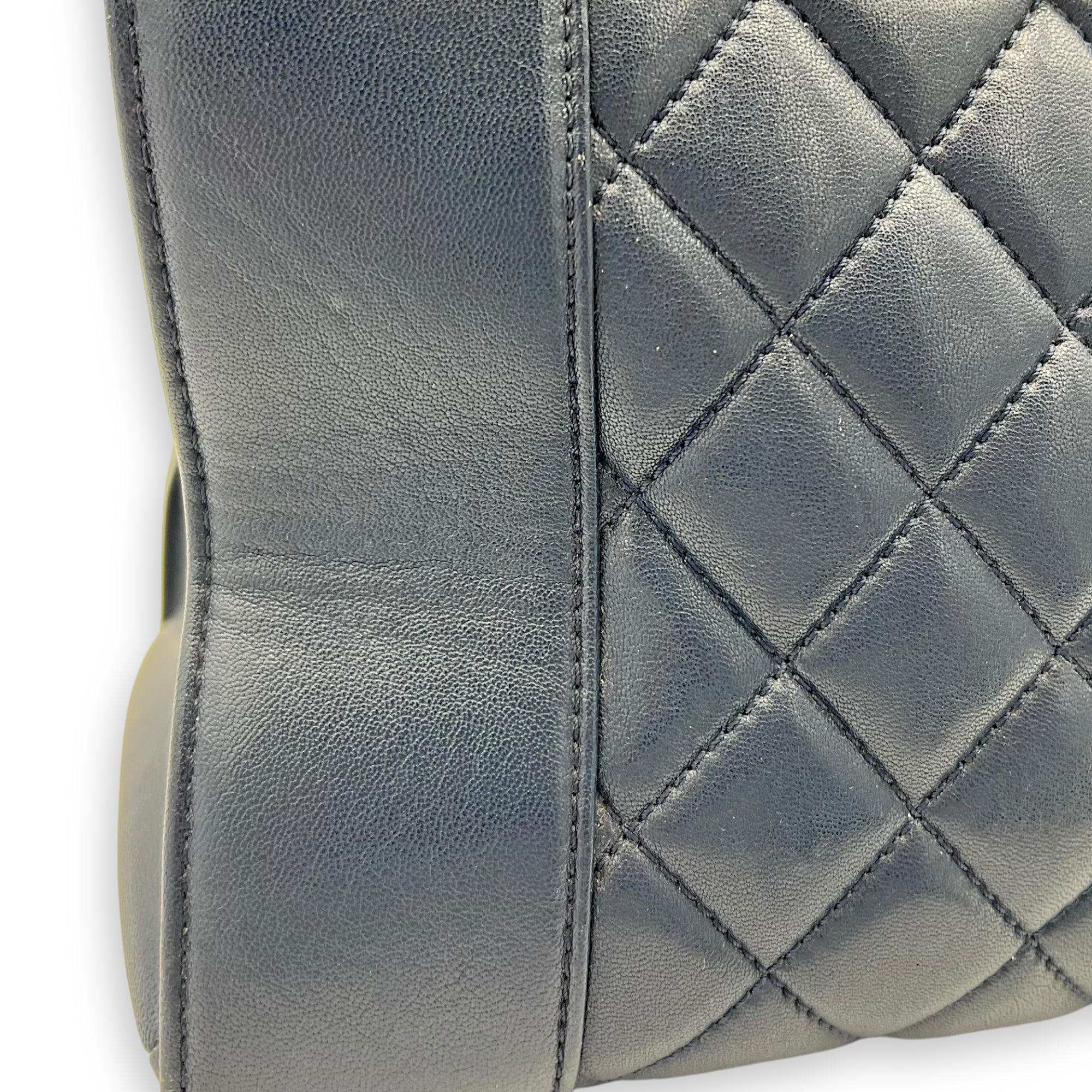 CC Shoulder Bag Blue in Calfskin, Gold hardware - Image 8