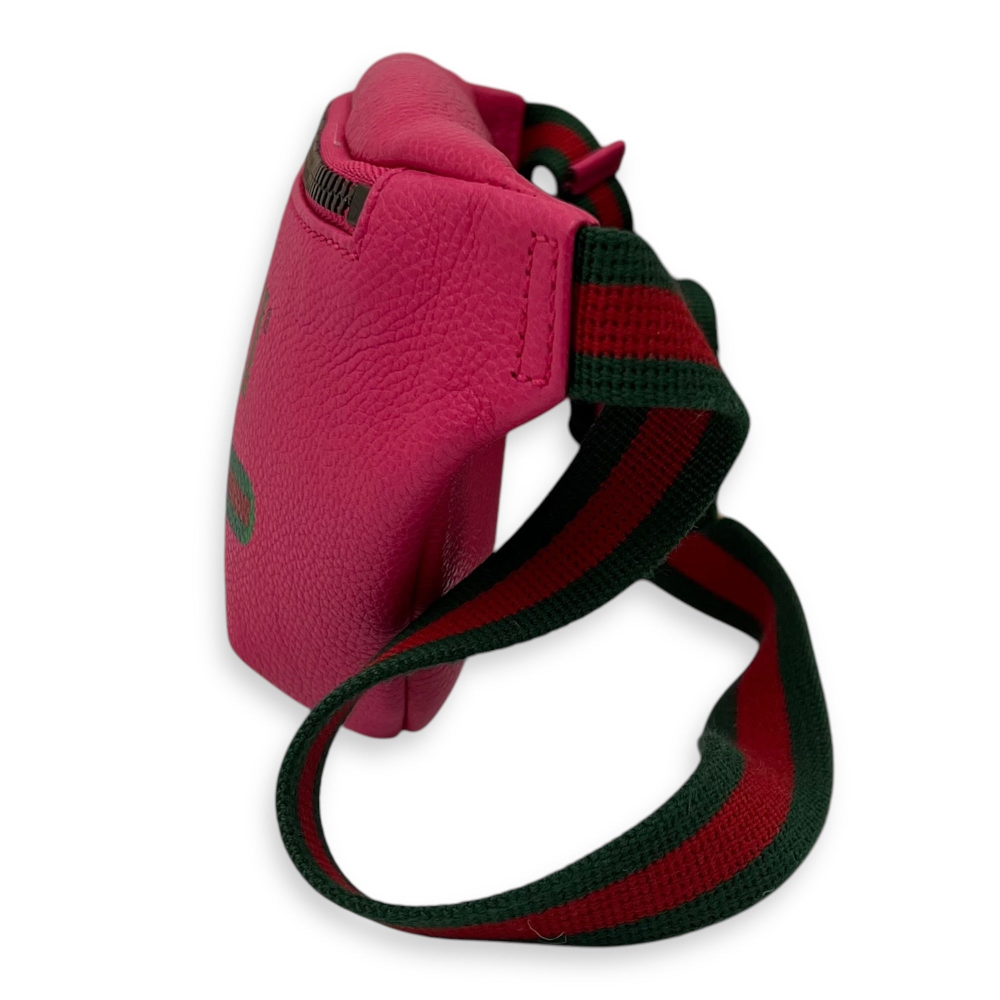 Logo Belt Bag Pink in Calfskin, Gold hardware - Image 5