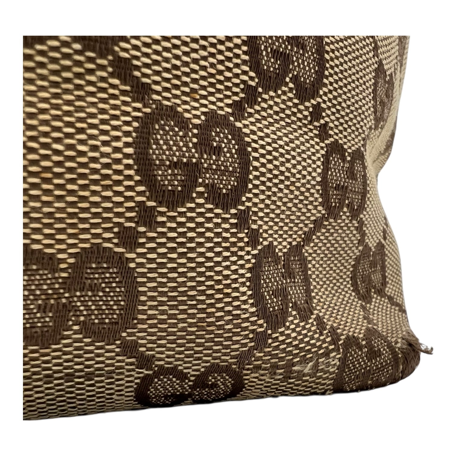 GG Brown Tote Bag in Canvas, Gold hardware - Image 11