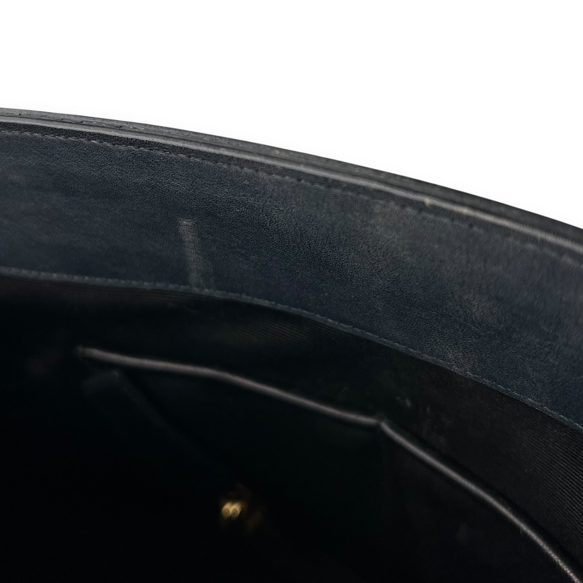 Moujik Top Handle Bag Blue in Calfskin, Gold hardware - Image 21