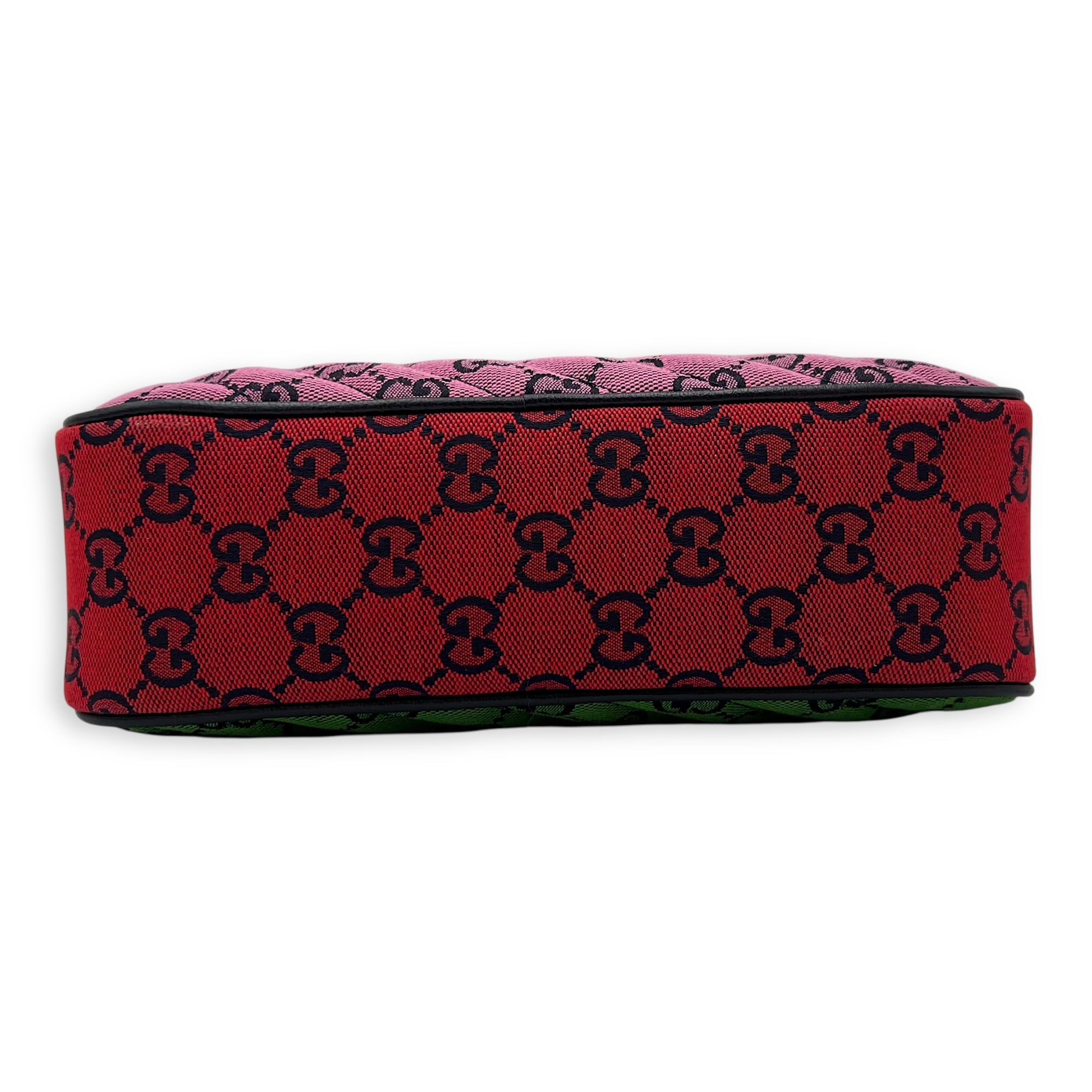 GG Marmont Multi-colour Crossbody Bag in Denim, Silver hardware - Image 6