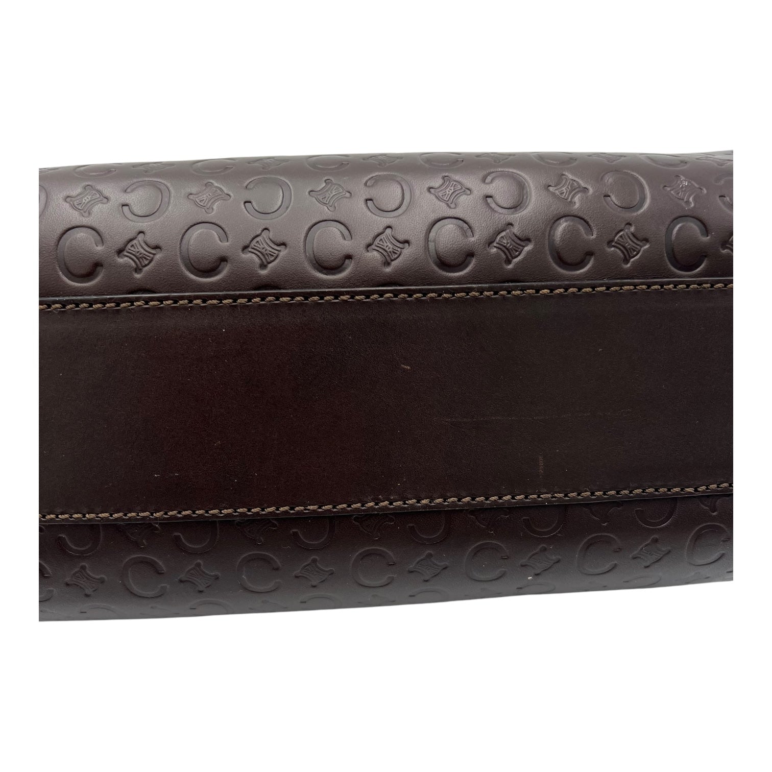 Macadam Brown Top Handle Bag in Calfskin, Gold hardware - Image 11