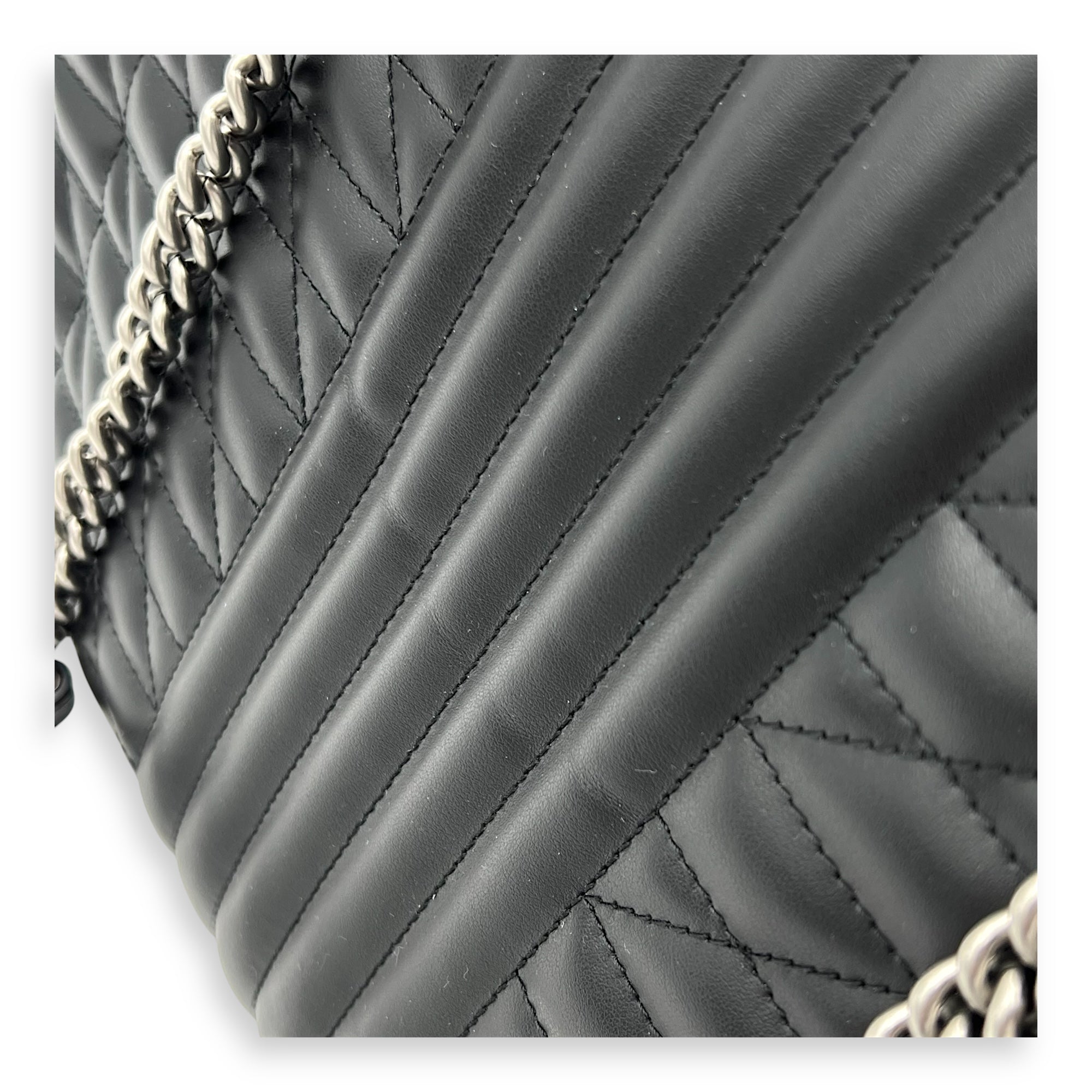 GG Marmont Tote Bag Black in Calfskin, Silver hardware - Image 9