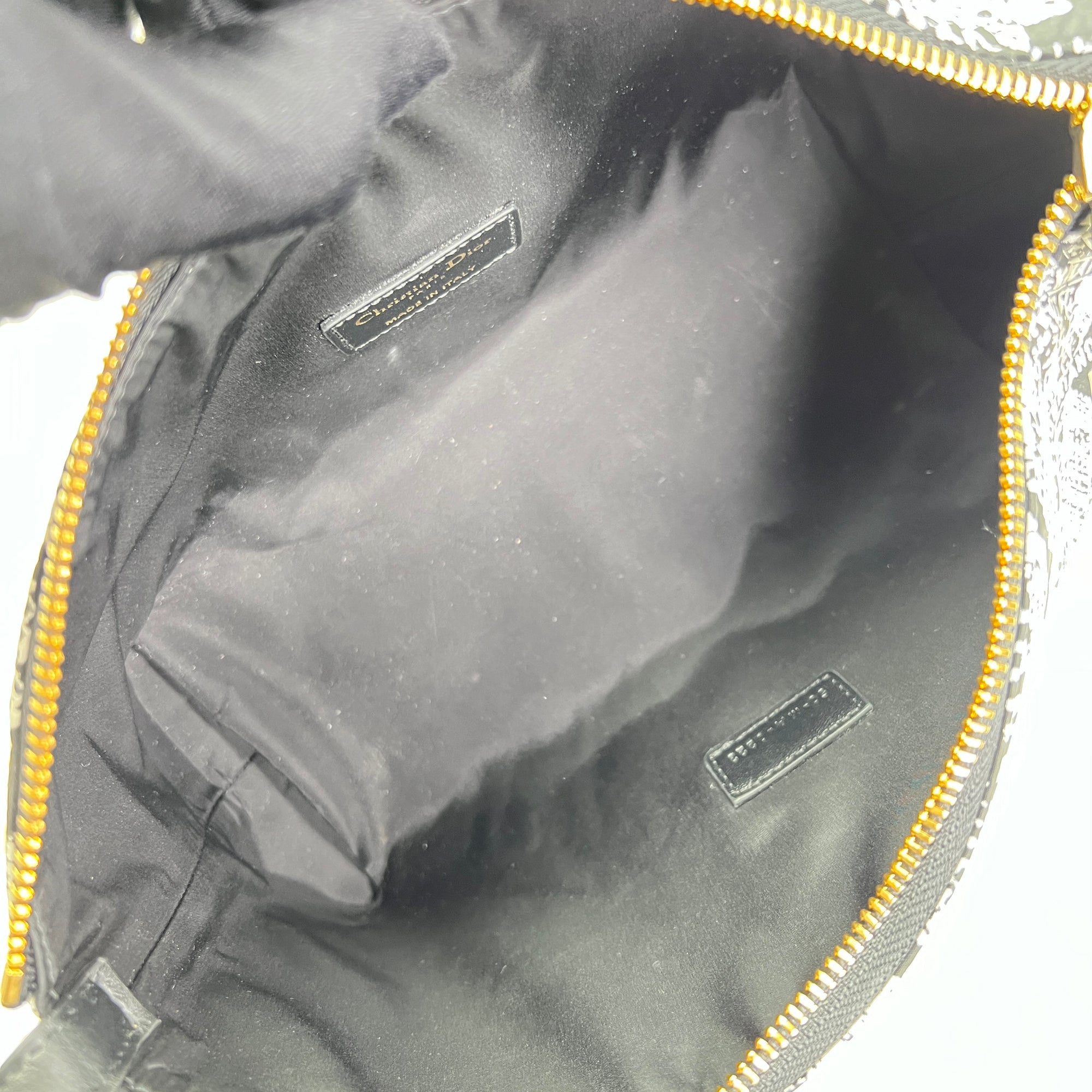 DiorTravel Nomad Medium Black Shoulder Bag in Canvas, Light Gold hardware - Image 11